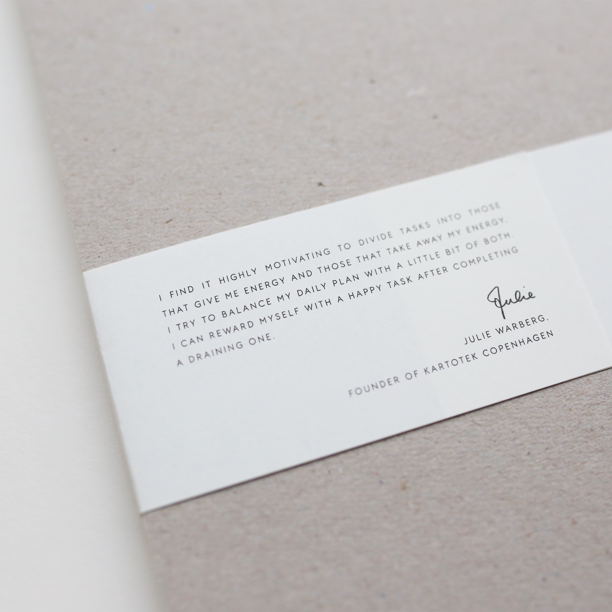 TASK LIST // ENERGY BALANCE