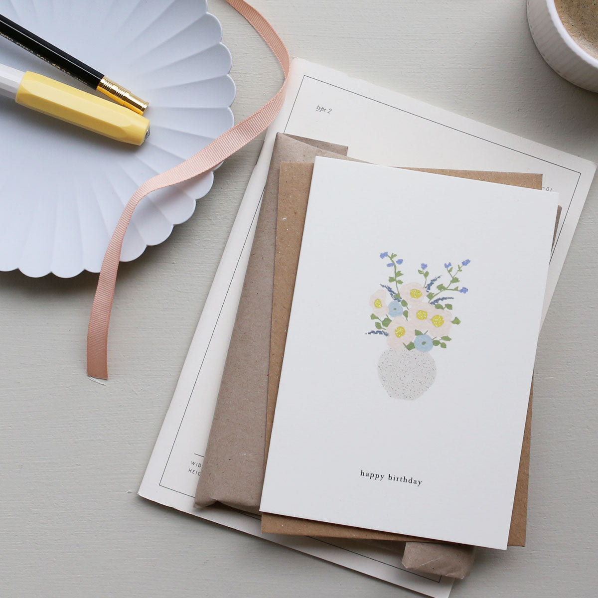 GREETING CARD // BIRTHDAY FLOWERS