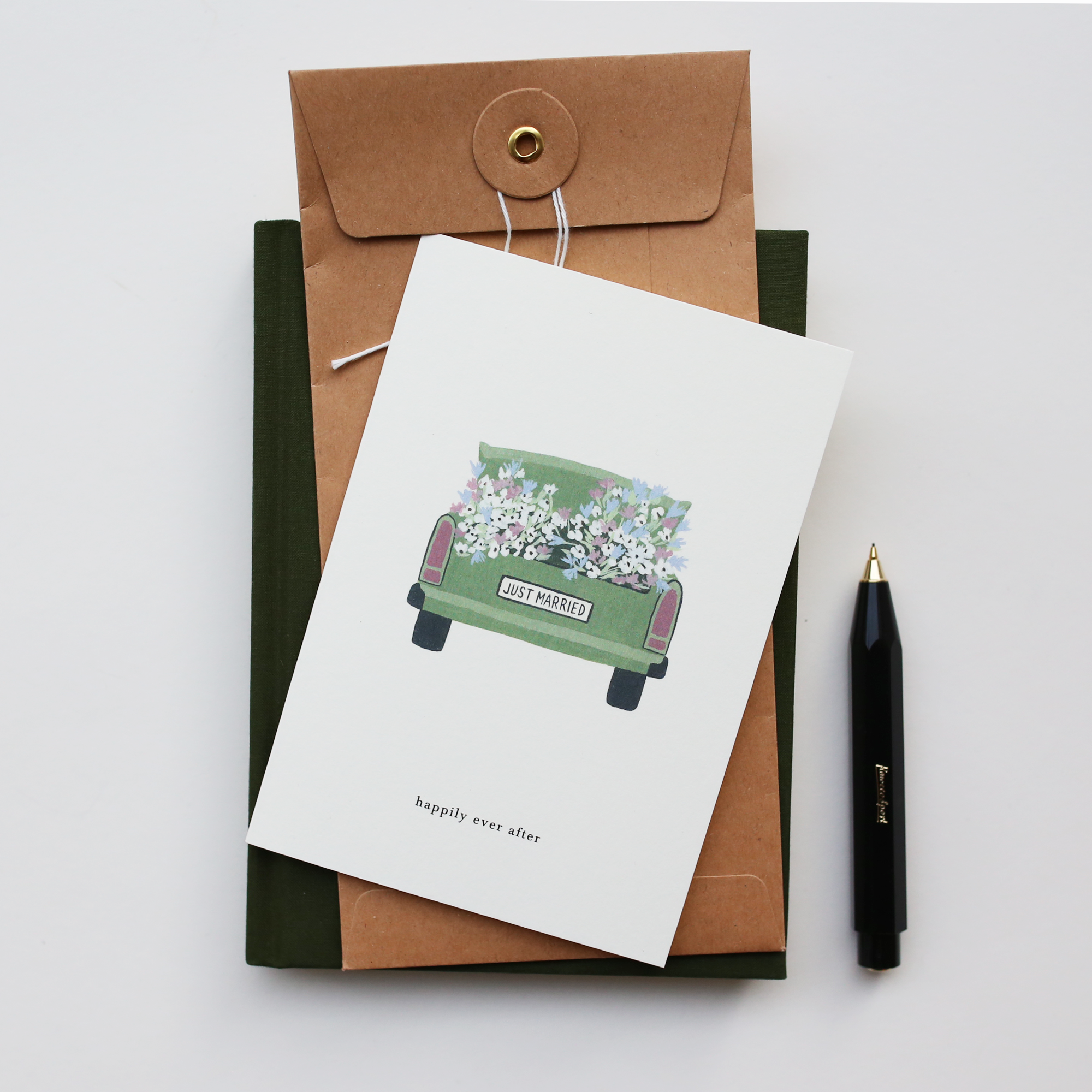 GREETING CARD // WEDDING CAR