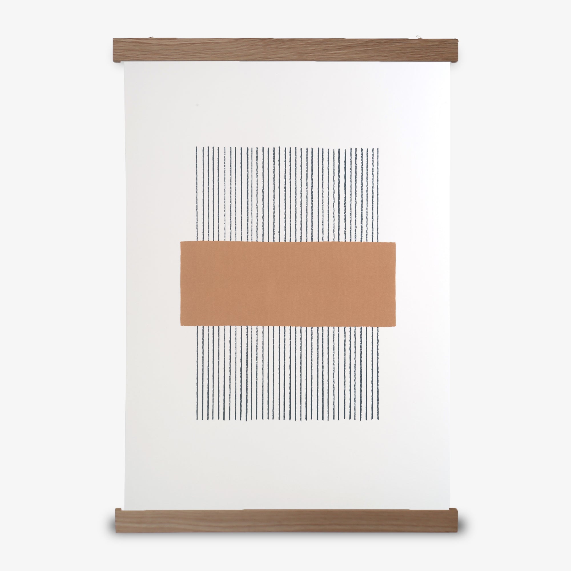 PRINT A3 LINES // OCHRE + OAK FRAME
