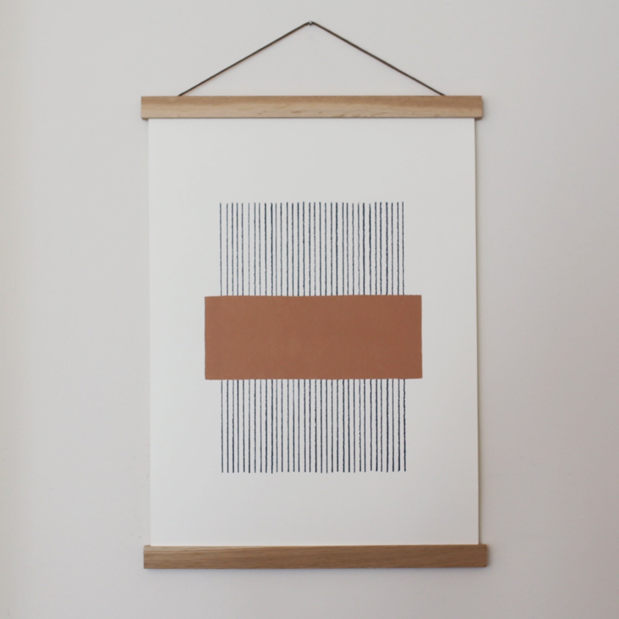 PRINT A3 LINES // OCHRE + OAK FRAME