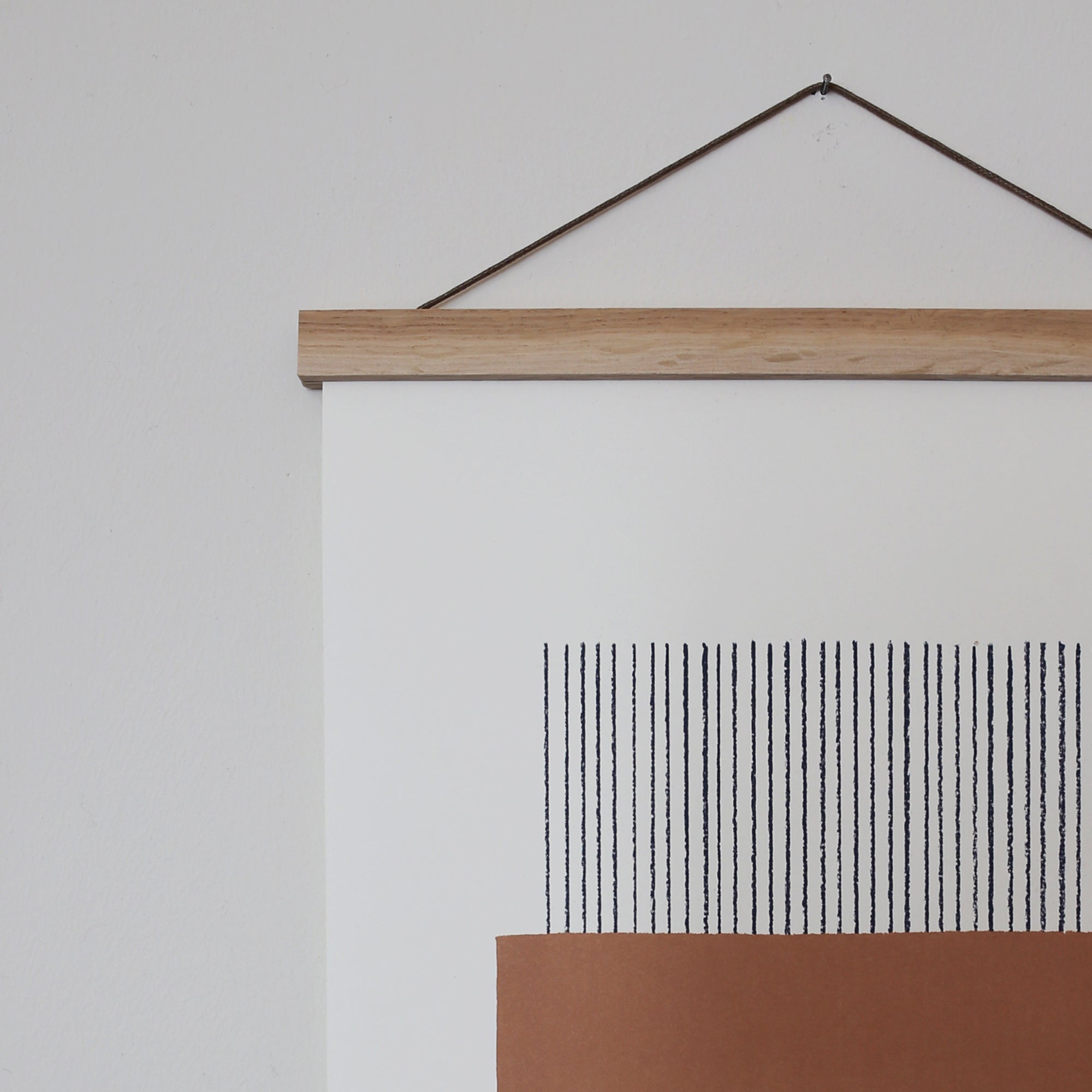 PRINT A3 LINES // OCHRE + OAK FRAME