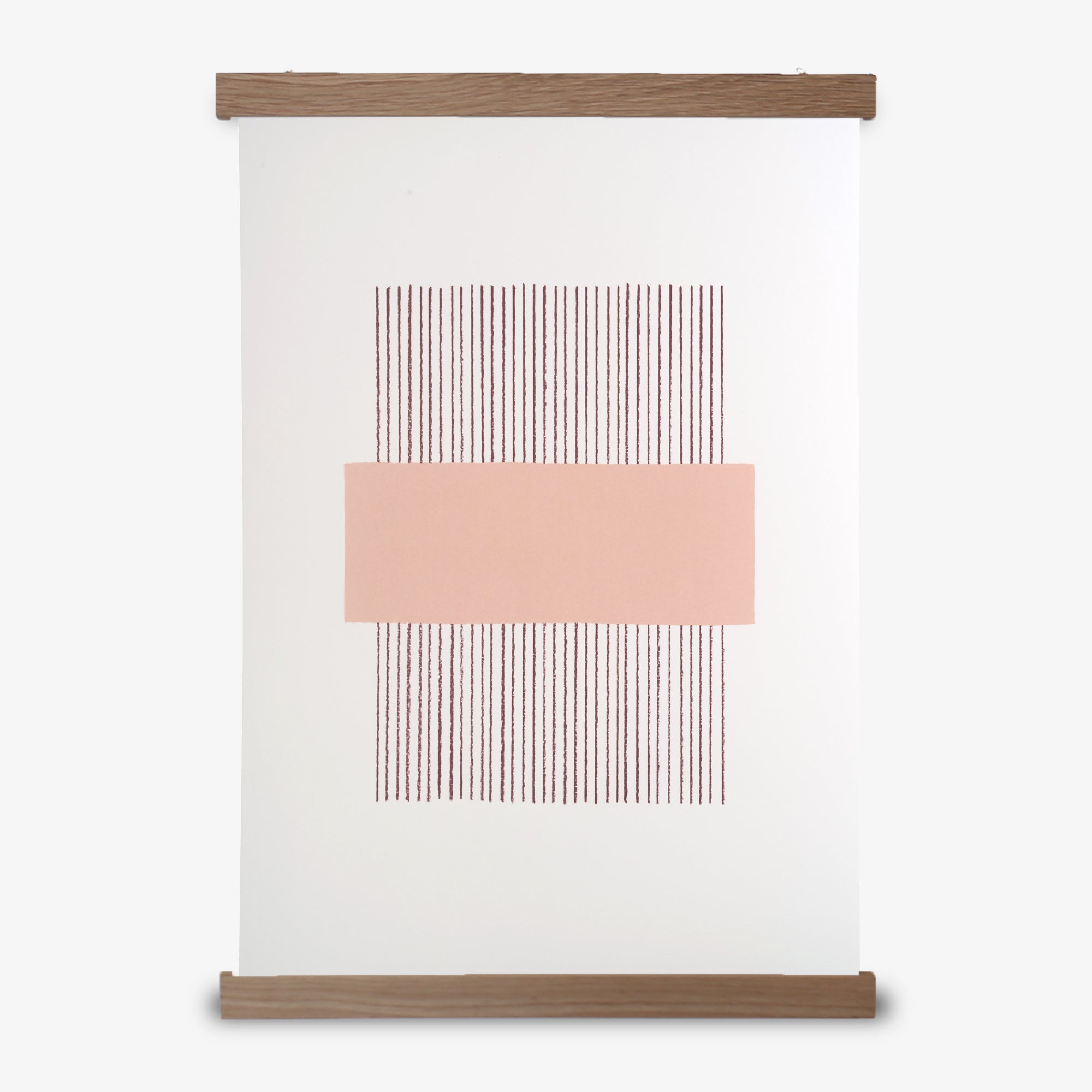 PRINT A3 LINES // BLUSH + OAK FRAME
