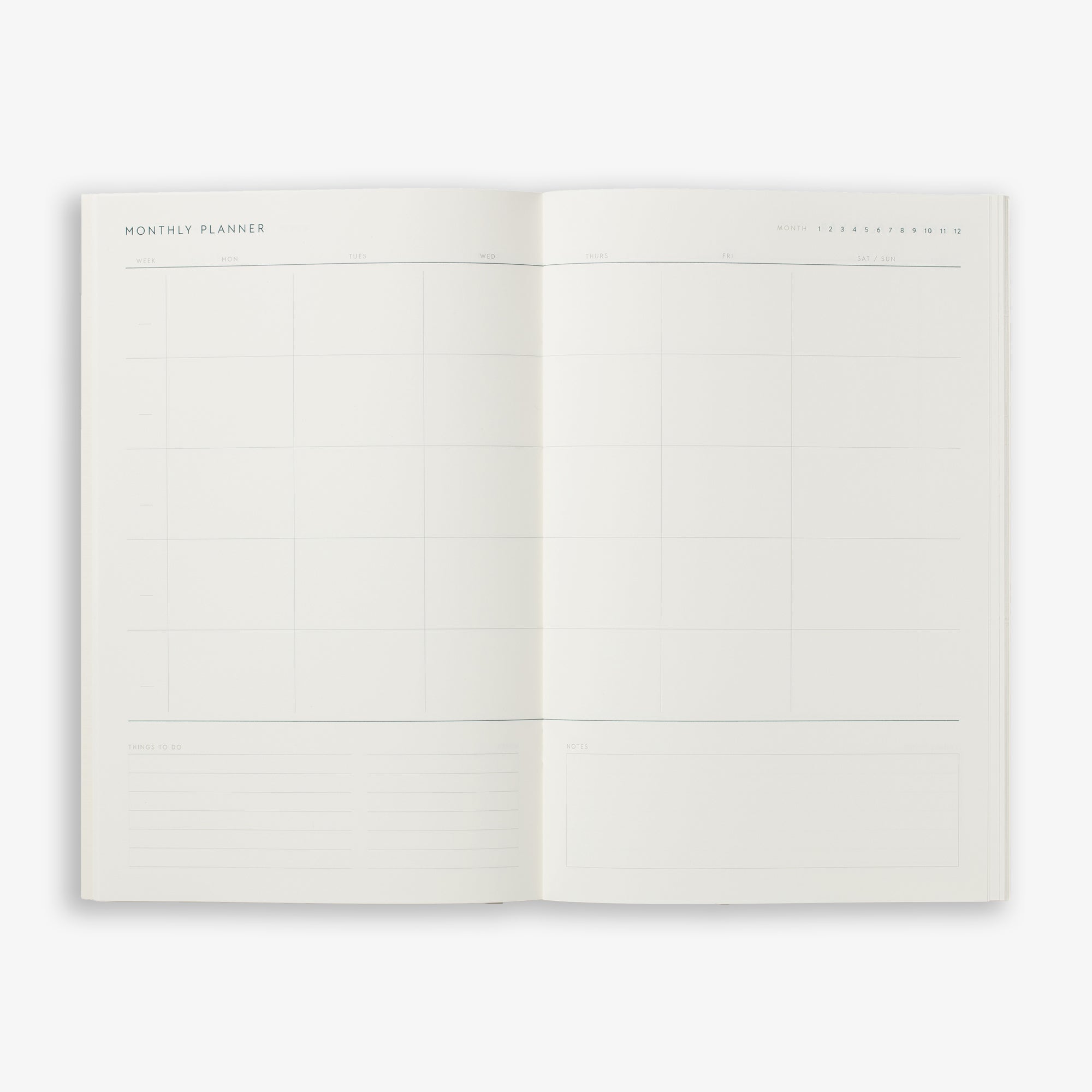 MONTHLY PLANNER NOTEBOOK