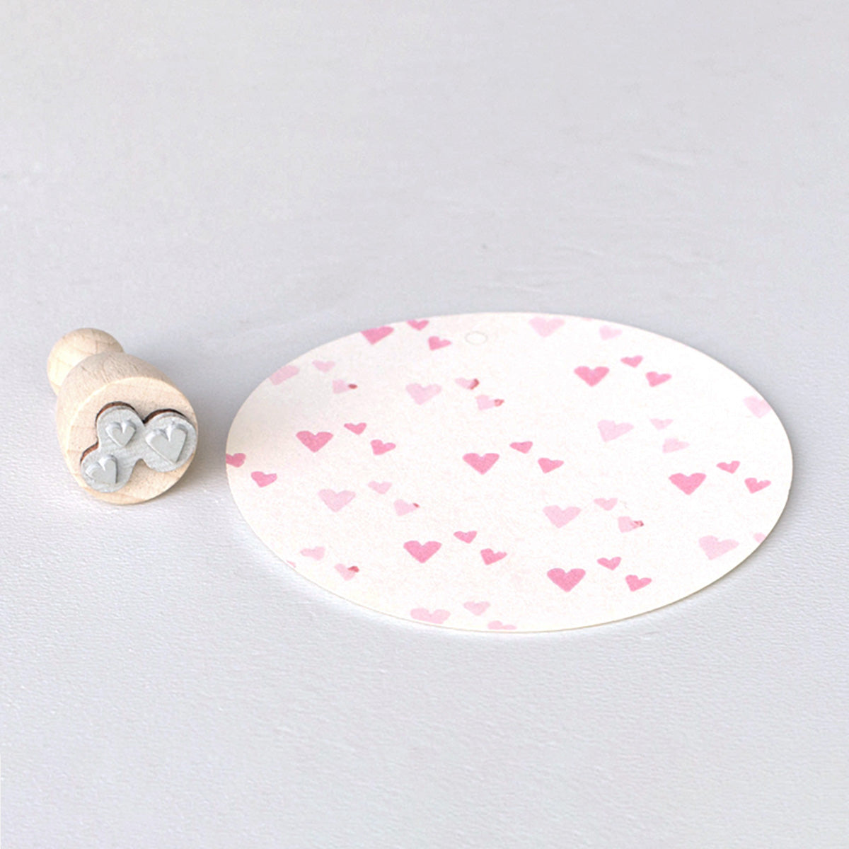 RUBBER STAMP // HEART CONFETTI