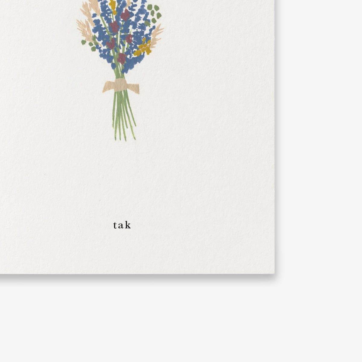 SMALL GREETING CARD // BUKET (DANISH)