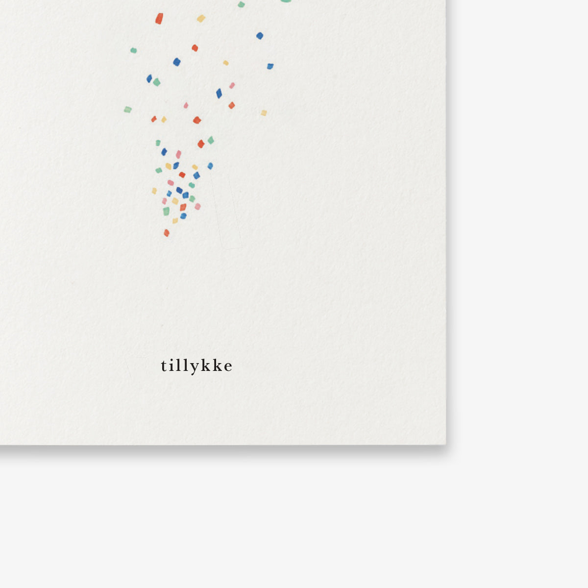 SMALL GREETING CARD // KONFETTI (DANISH)