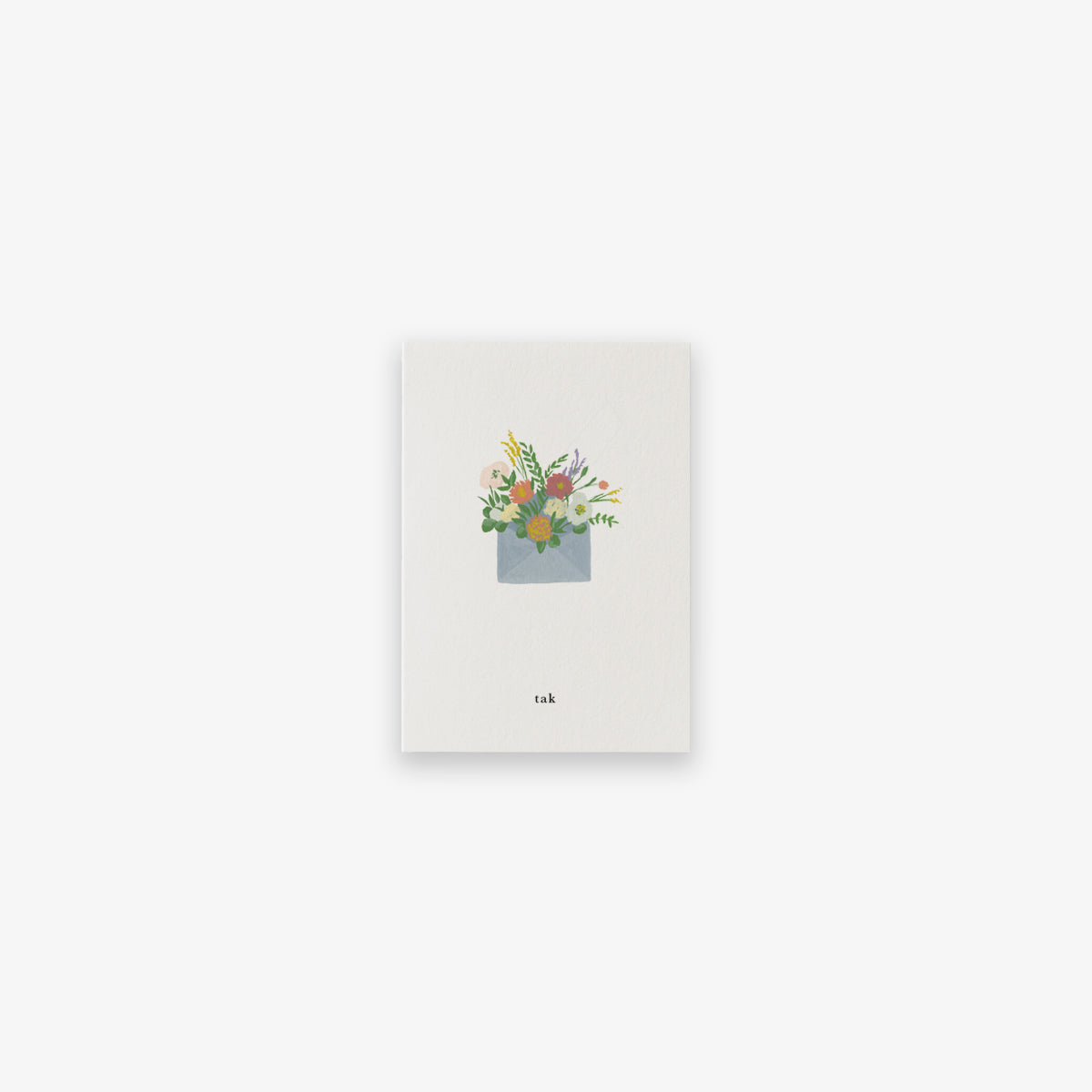 SMALL GREETING CARD // BLOMSTERKUVERT (DANISH)
