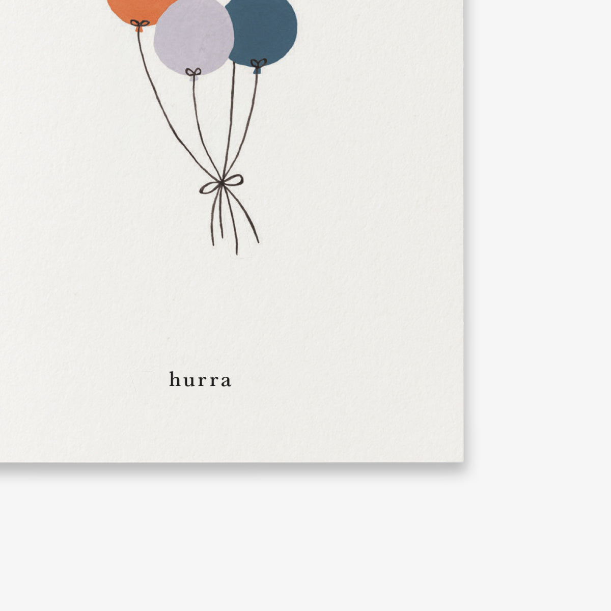 SMALL GREETING CARD // BALLONER (DANISH)