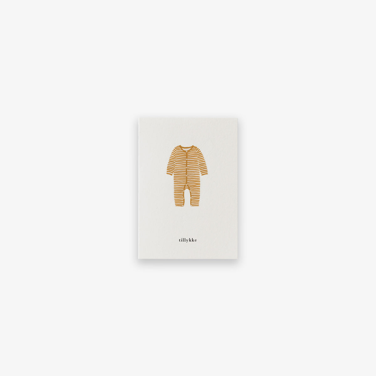 SMALL GREETING CARD // SPARKEDRAGT OKKER (DANISH)