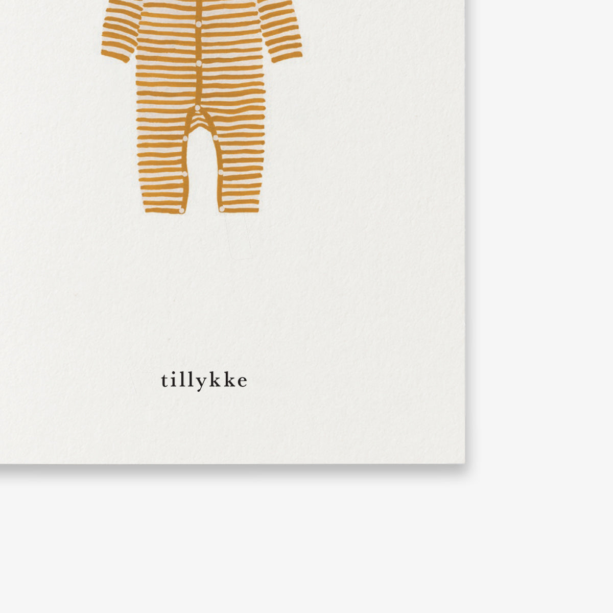 SMALL GREETING CARD // SPARKEDRAGT OKKER (DANISH)