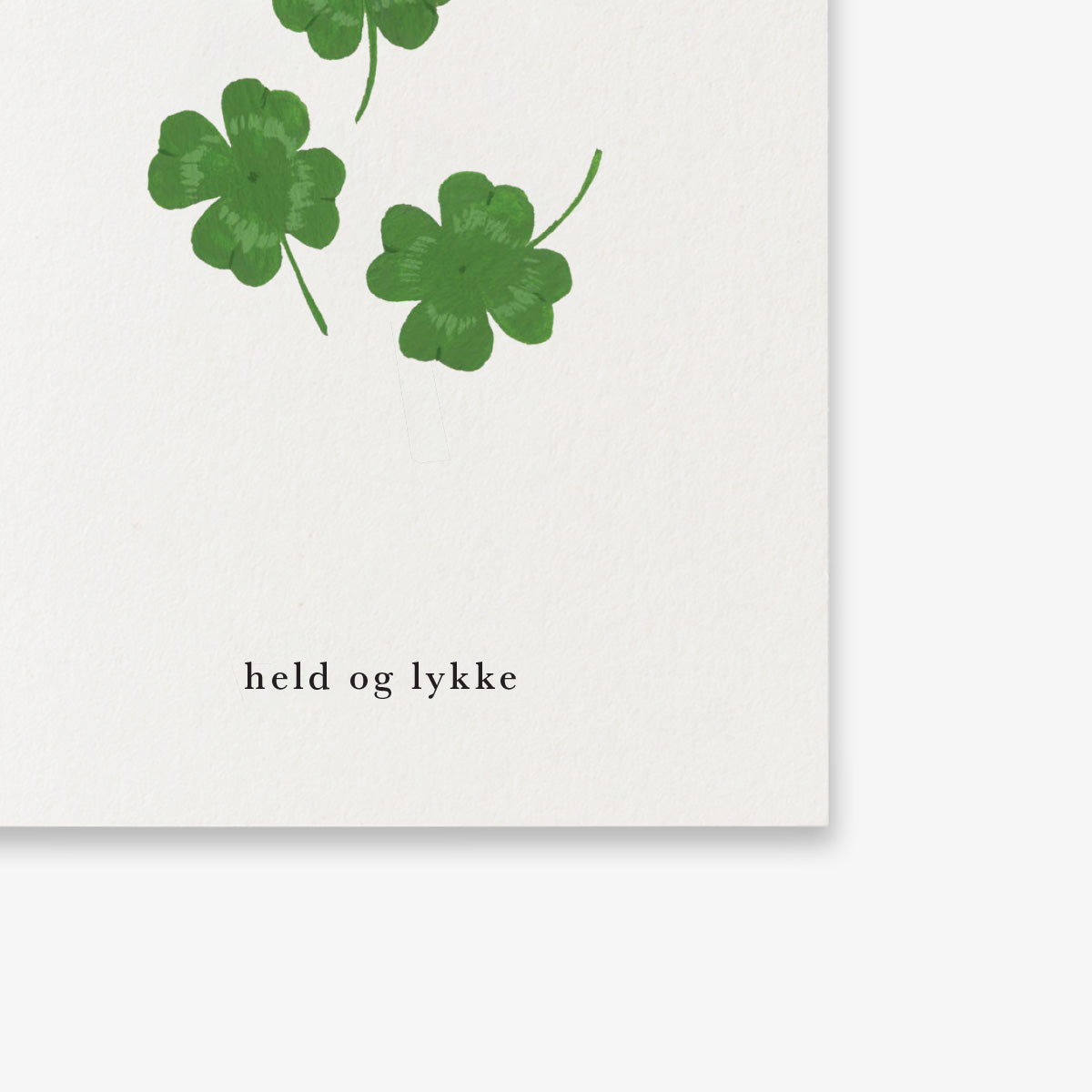 SMALL GREETING CARD // KLØVER (DANISH)