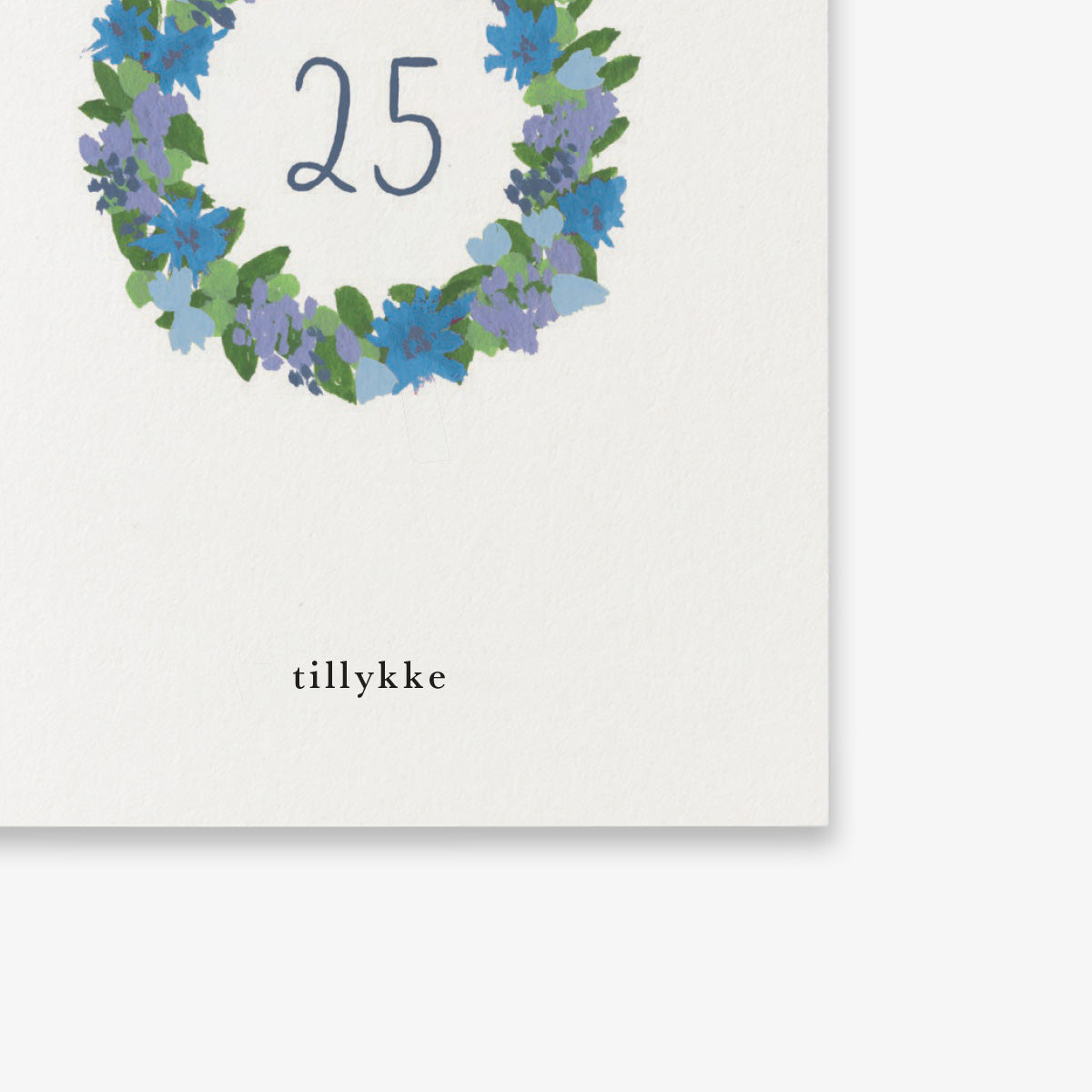 SMALL GREETING CARD // JUBILÆUMSKRANS (DANISH)