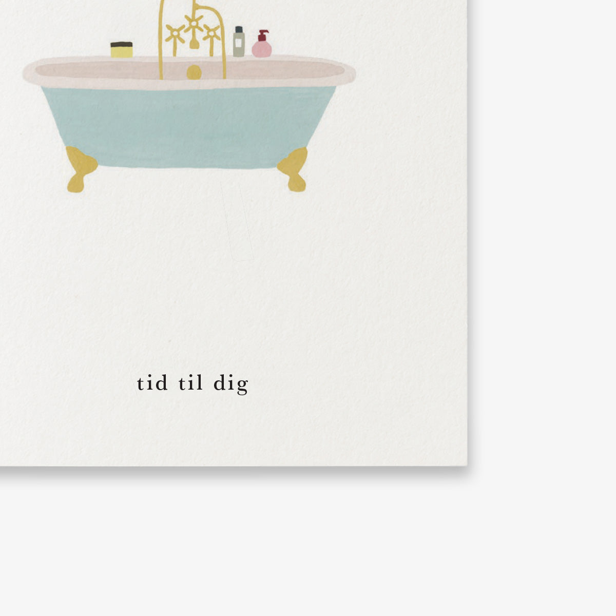 SMALL GREETING CARD // BADEKAR (DANISH)