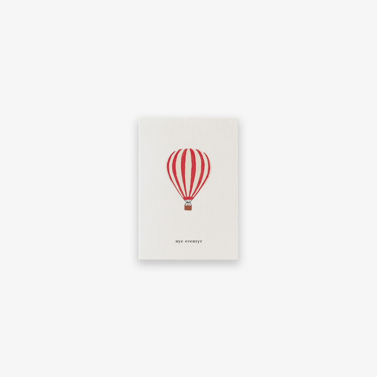 SMALL GREETING CARD // LUFTBALLON (DANISH)