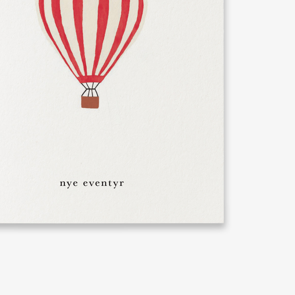 SMALL GREETING CARD // LUFTBALLON (DANISH)