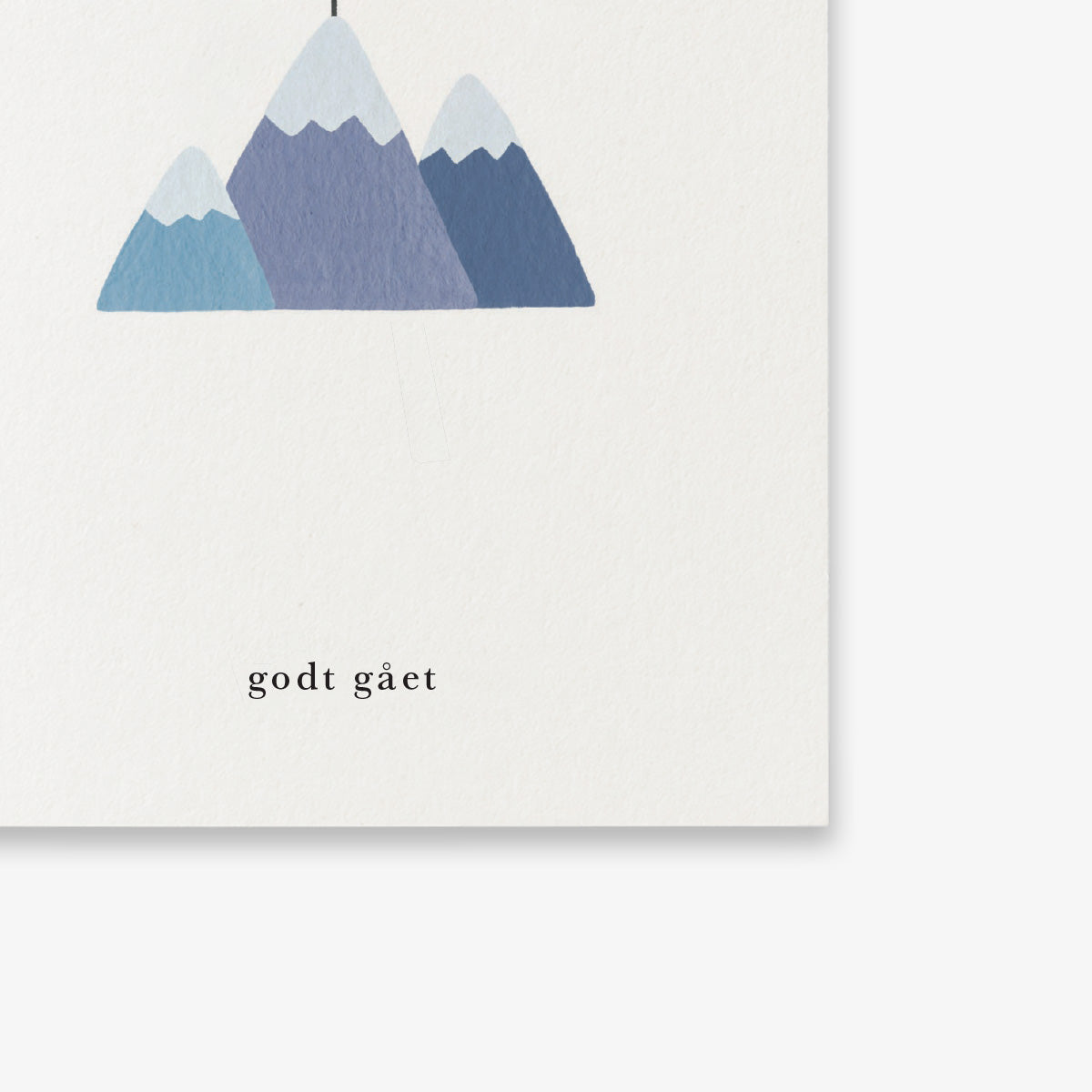 SMALL GREETING CARD // BJERGTOP (DANISH)