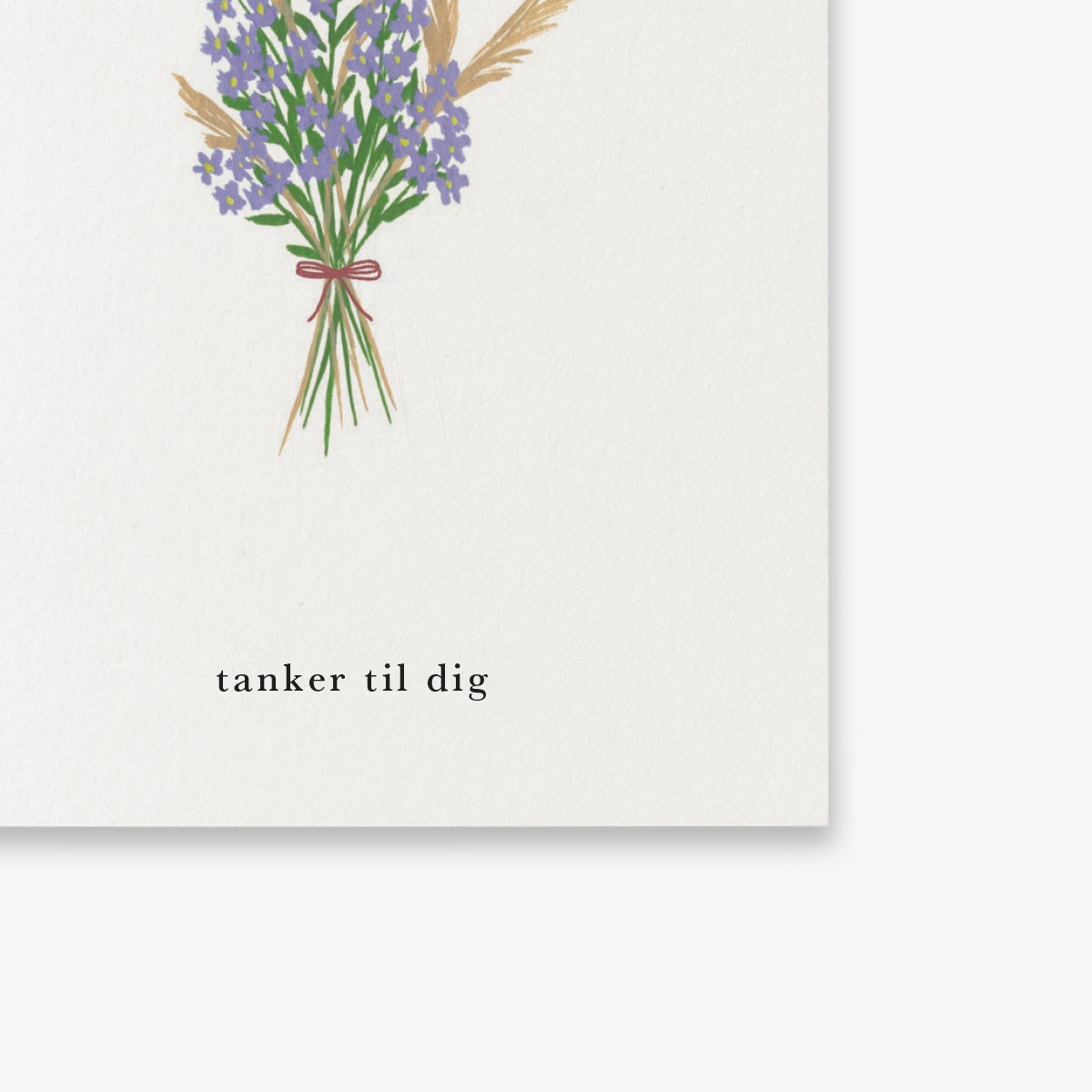 SMALL GREETING CARD // FORGLEMMIGEJ (DANISH)