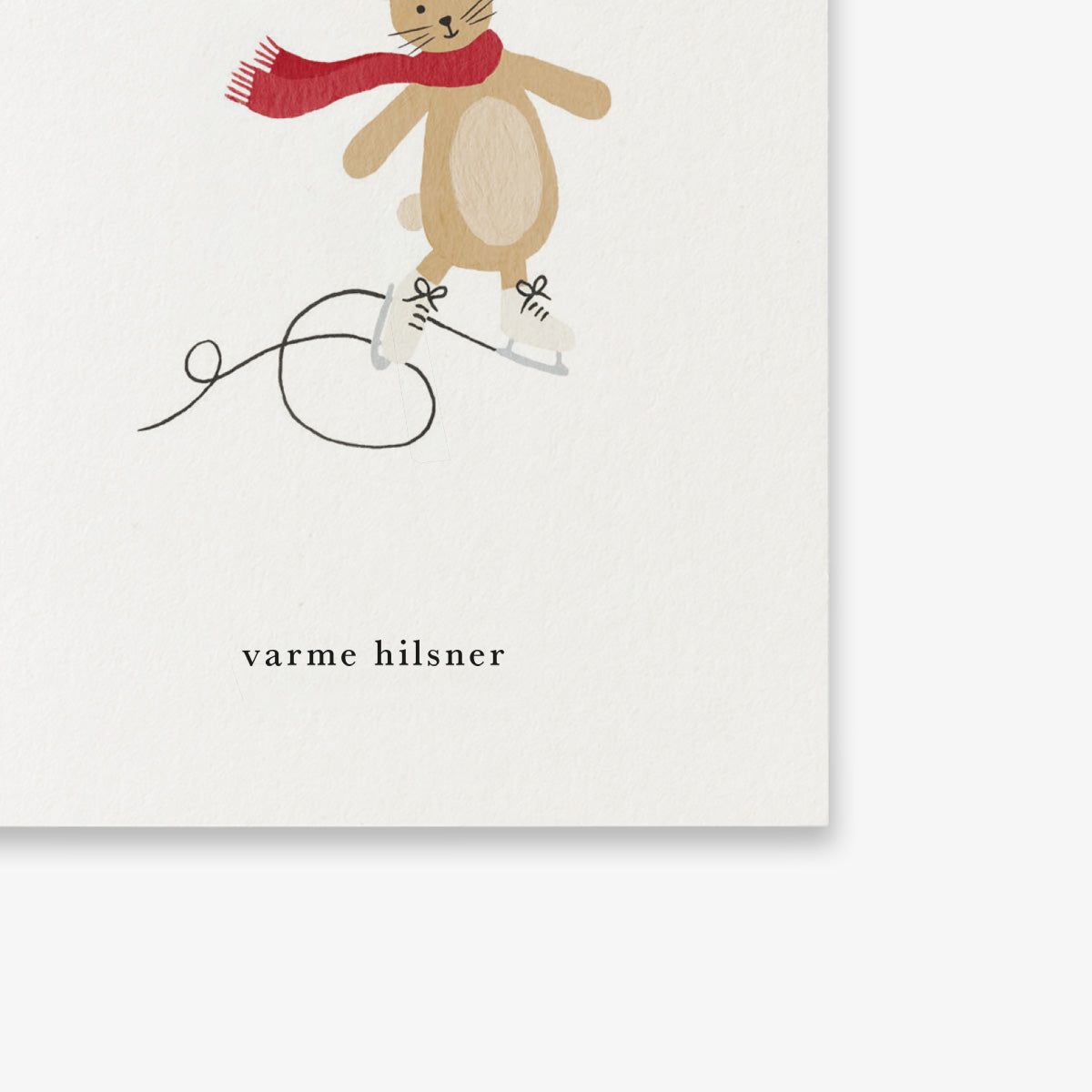 SMALL GREETING CARD // JULEKANIN (DANISH)