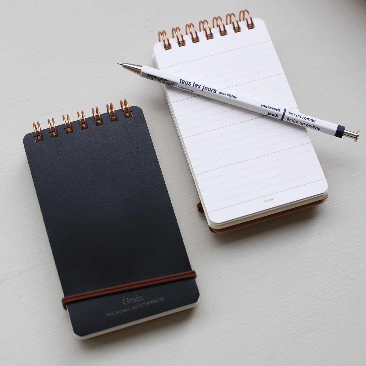 SPIRAL-BOUND NOTEPAD // BLACK