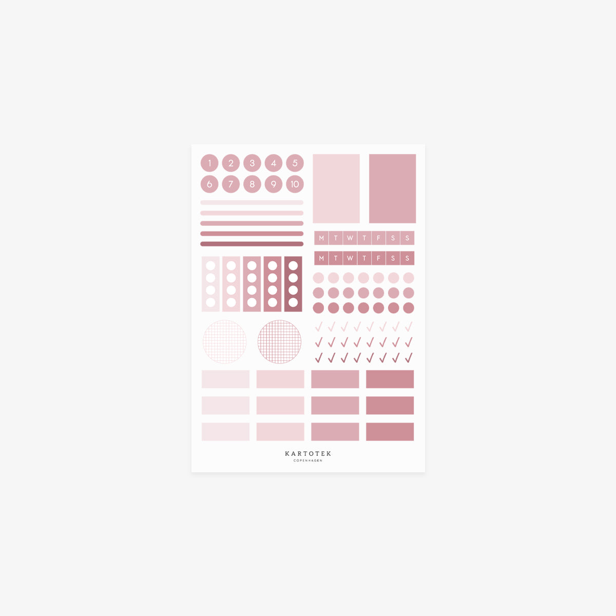 PLANNING STICKERS // ROSE