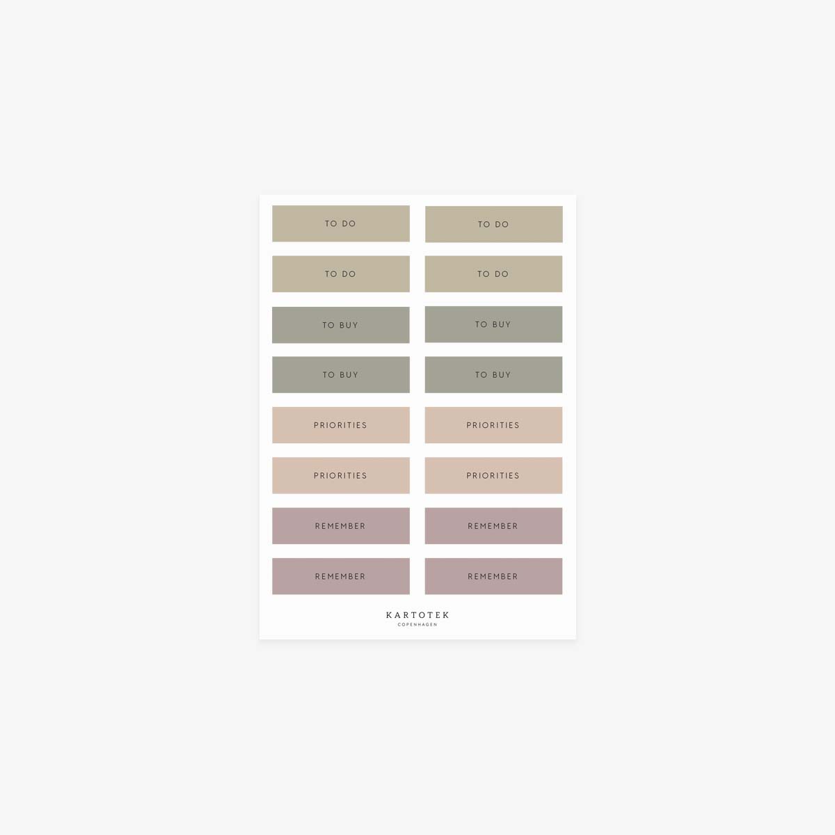 RECTANGLES STICKERS // GET ORGANIZED