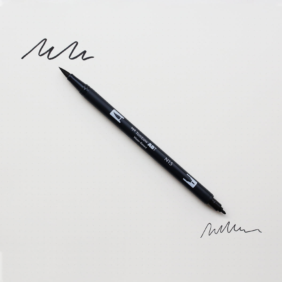 ABT DUAL BRUSH PEN // BLACK