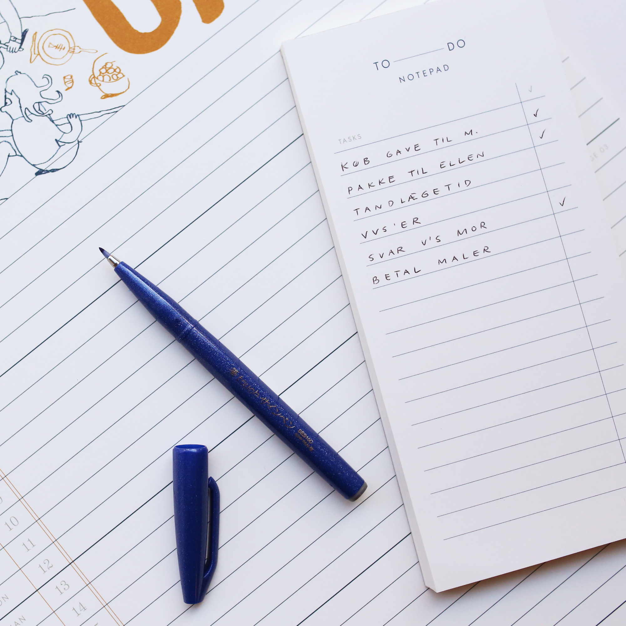 SIGN PEN BRUSH // BLUE