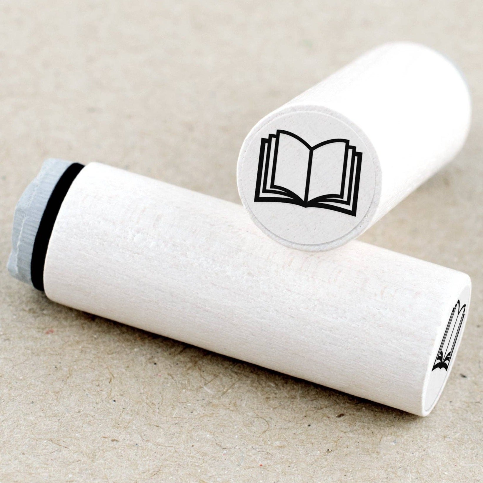 MINI RUBBER STAMP // BOOK