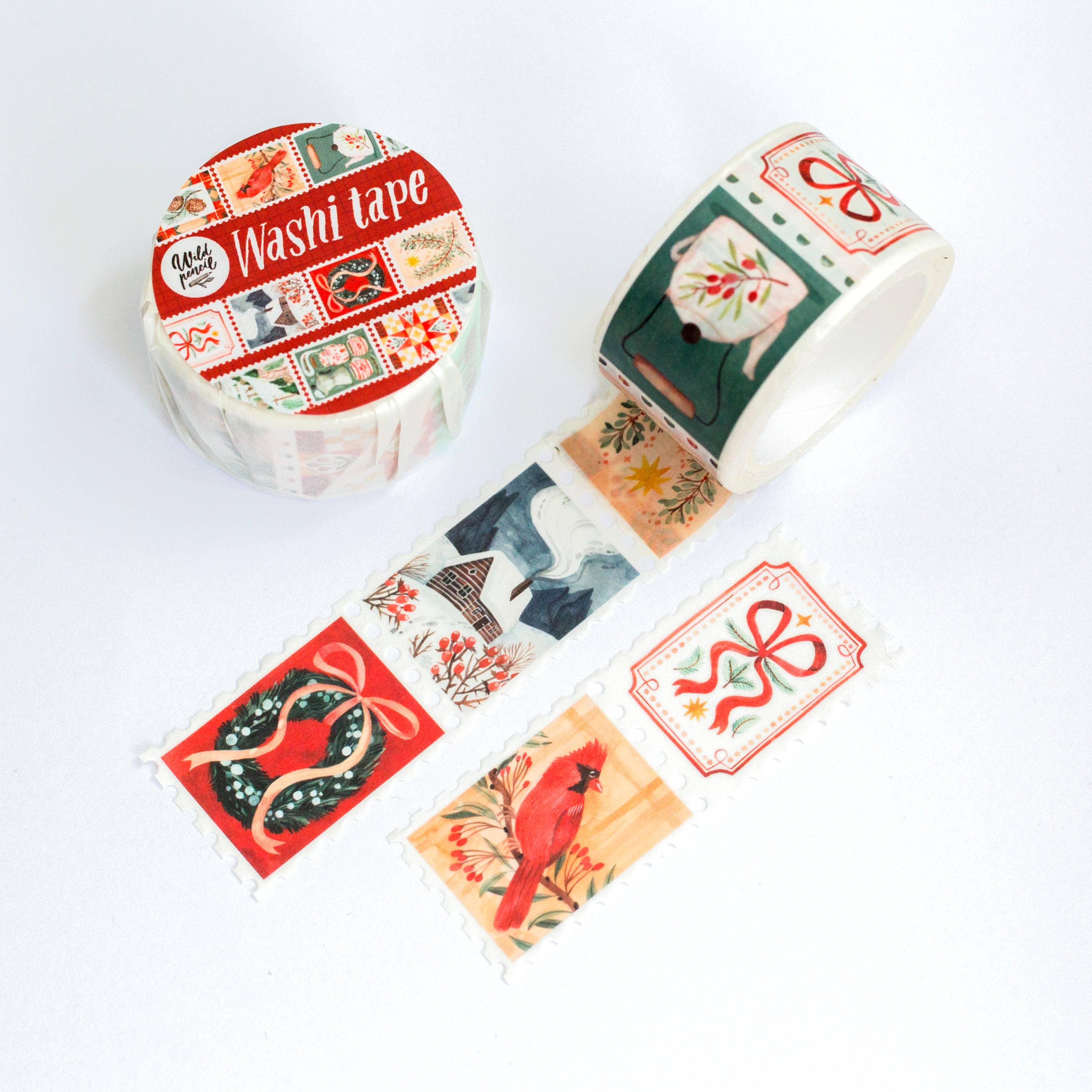 WASHI TAPE // CHRISTMAS STAMPS