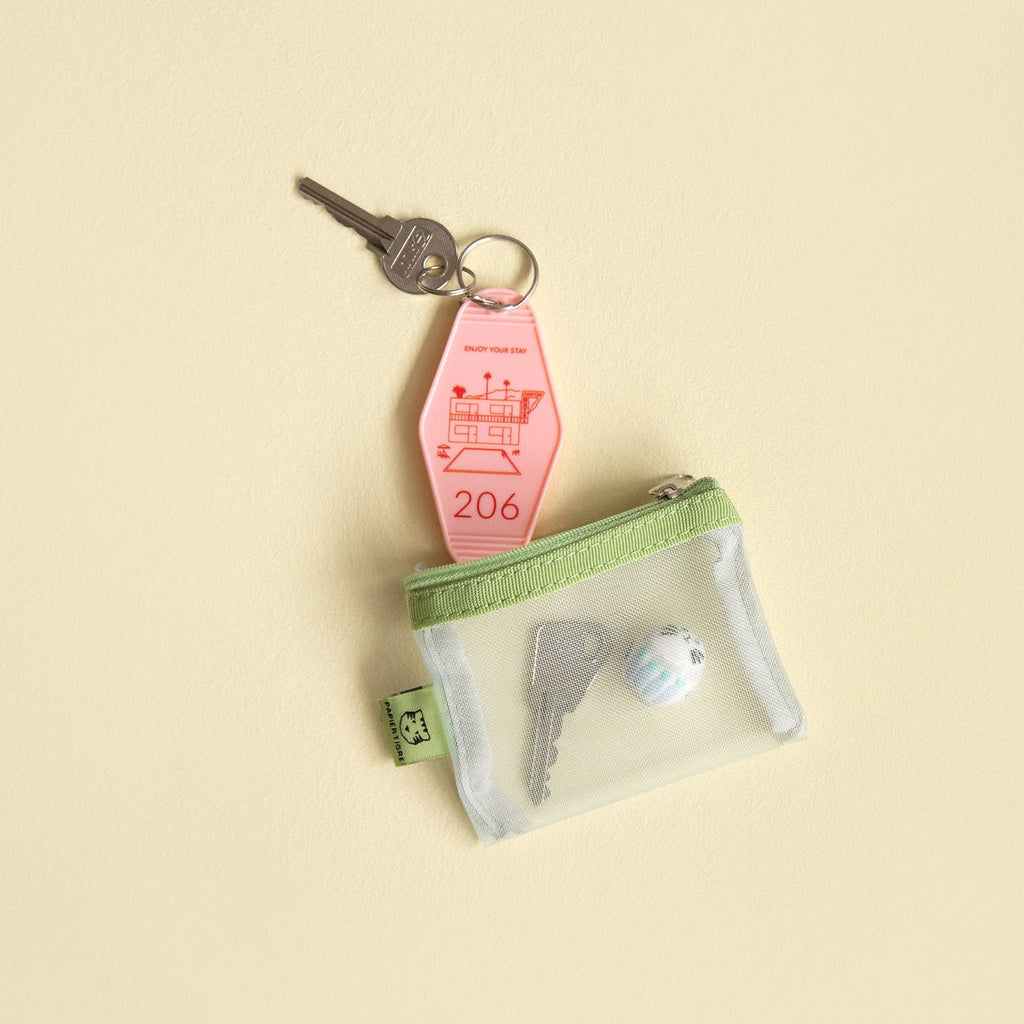 MESH POCKET XS // GREEN & GREY