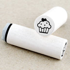 MINI RUBBER STAMP // HEART CUPCAKE