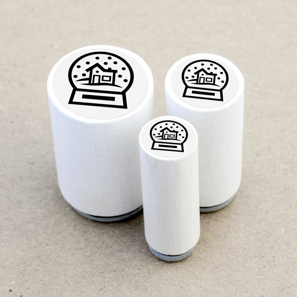 MINI RUBBER STAMP // SNOWGLOBE