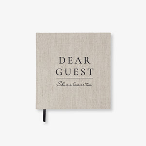 PAPERSTYLE GUEST BOOK BLANK // LINEN