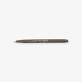 Le Pen felt-tipped fineliner from Marvy Uchida in the color cocoa on a white background. 