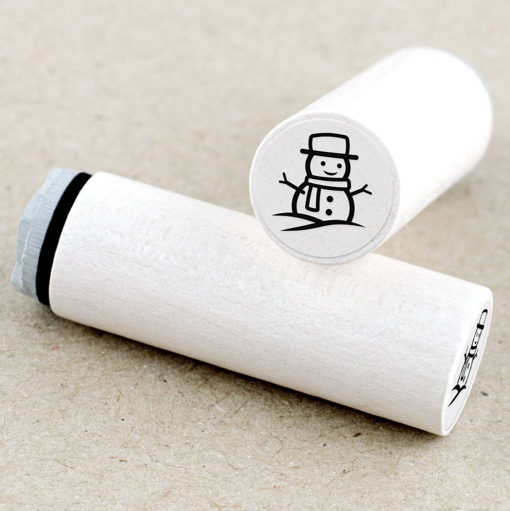 MINI RUBBER STAMP // SNOWMAN