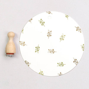 MINI RUBBER STAMP // OLIVE BRANCH