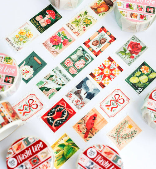 WASHI TAPE // CHRISTMAS STAMPS