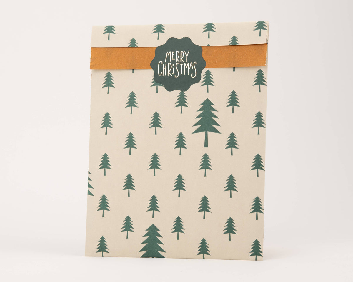 GIFT BAG LARGE // GREEN FIR TREE