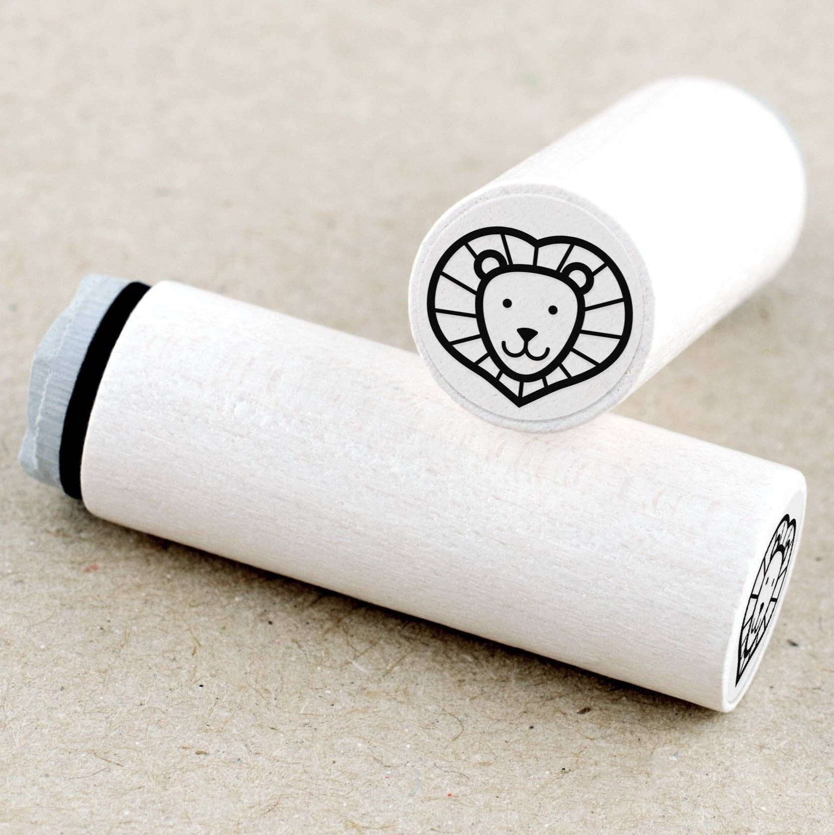 MINI RUBBER STAMP // LION