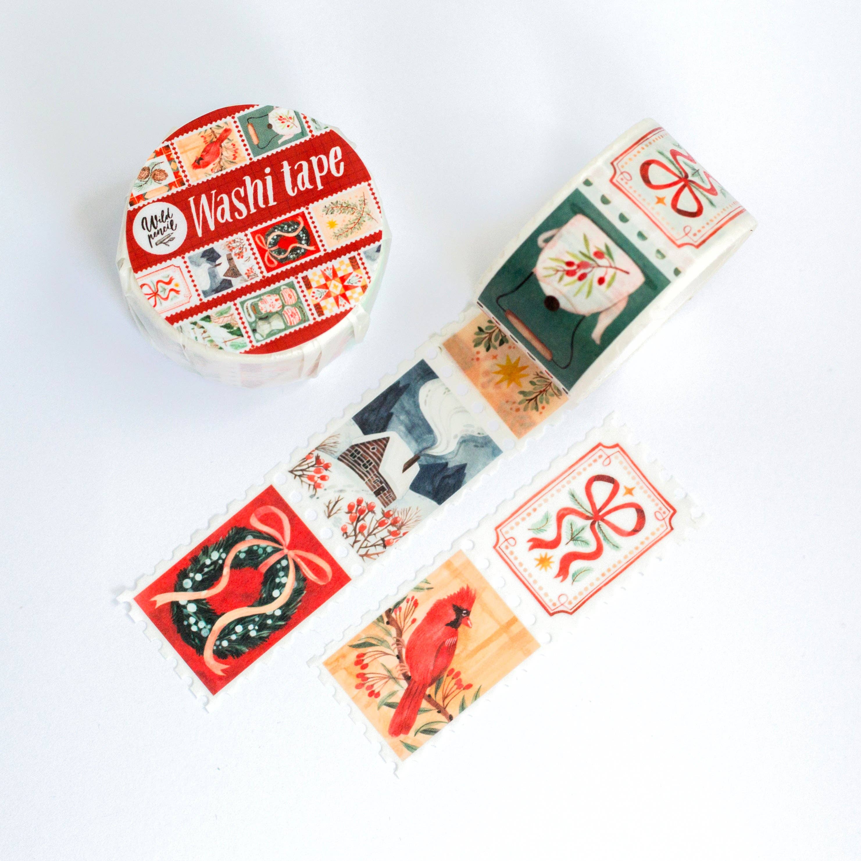 WASHI TAPE // CHRISTMAS STAMPS
