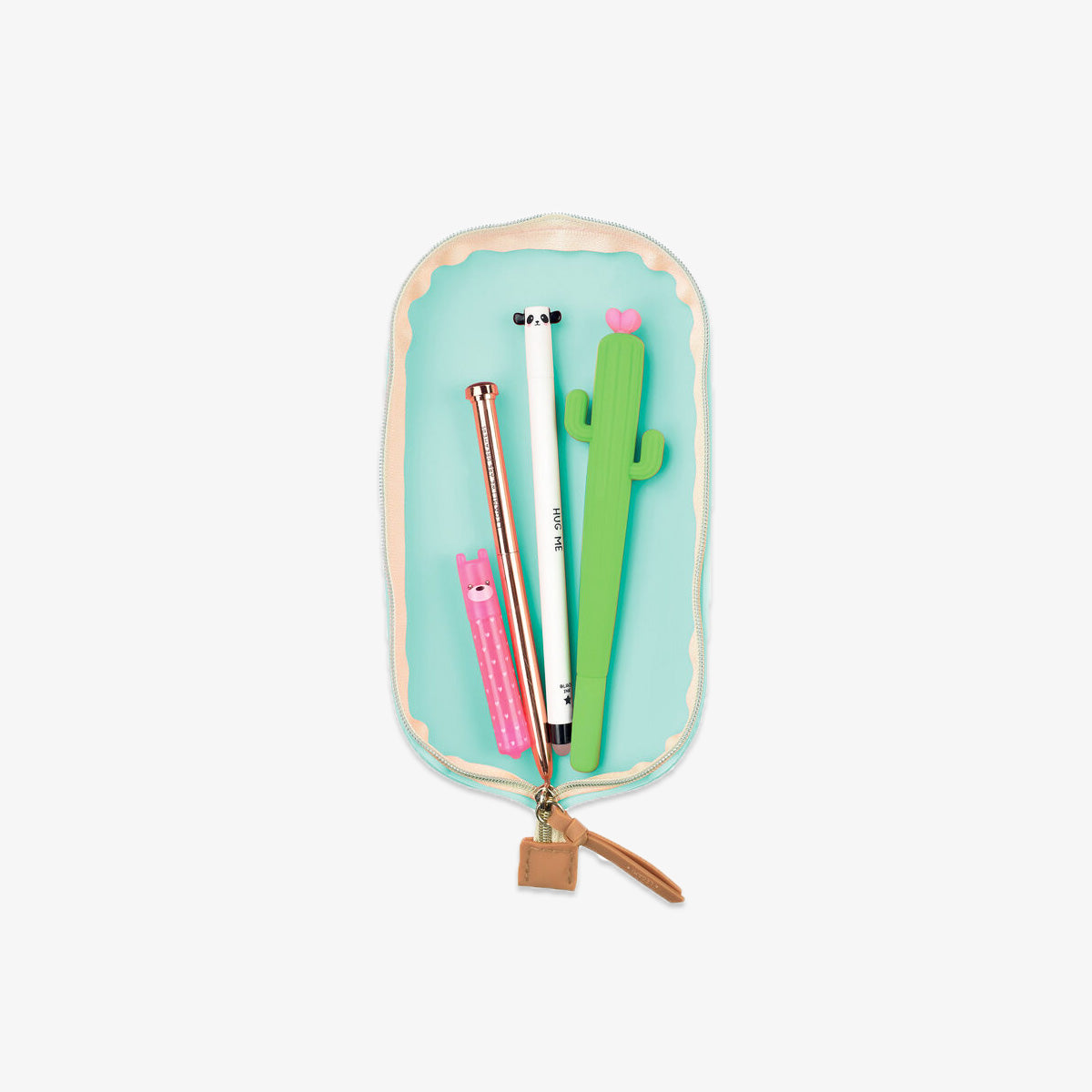 SILICONE PENCIL CASE // AQUA