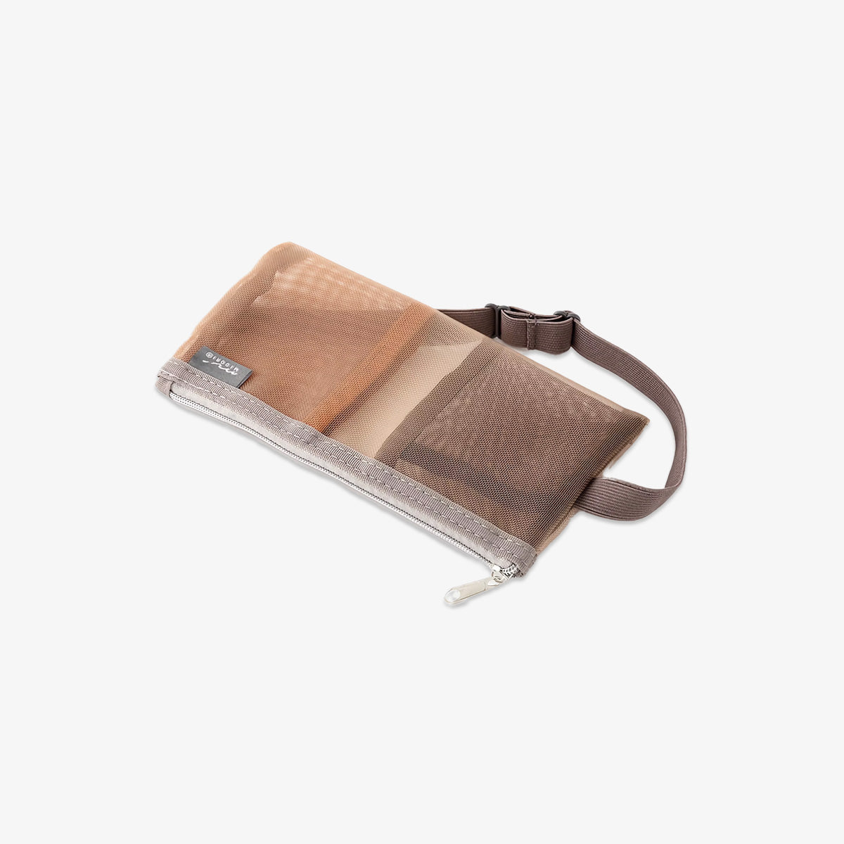 BOOK BAND PEN CASE // MESH BROWN