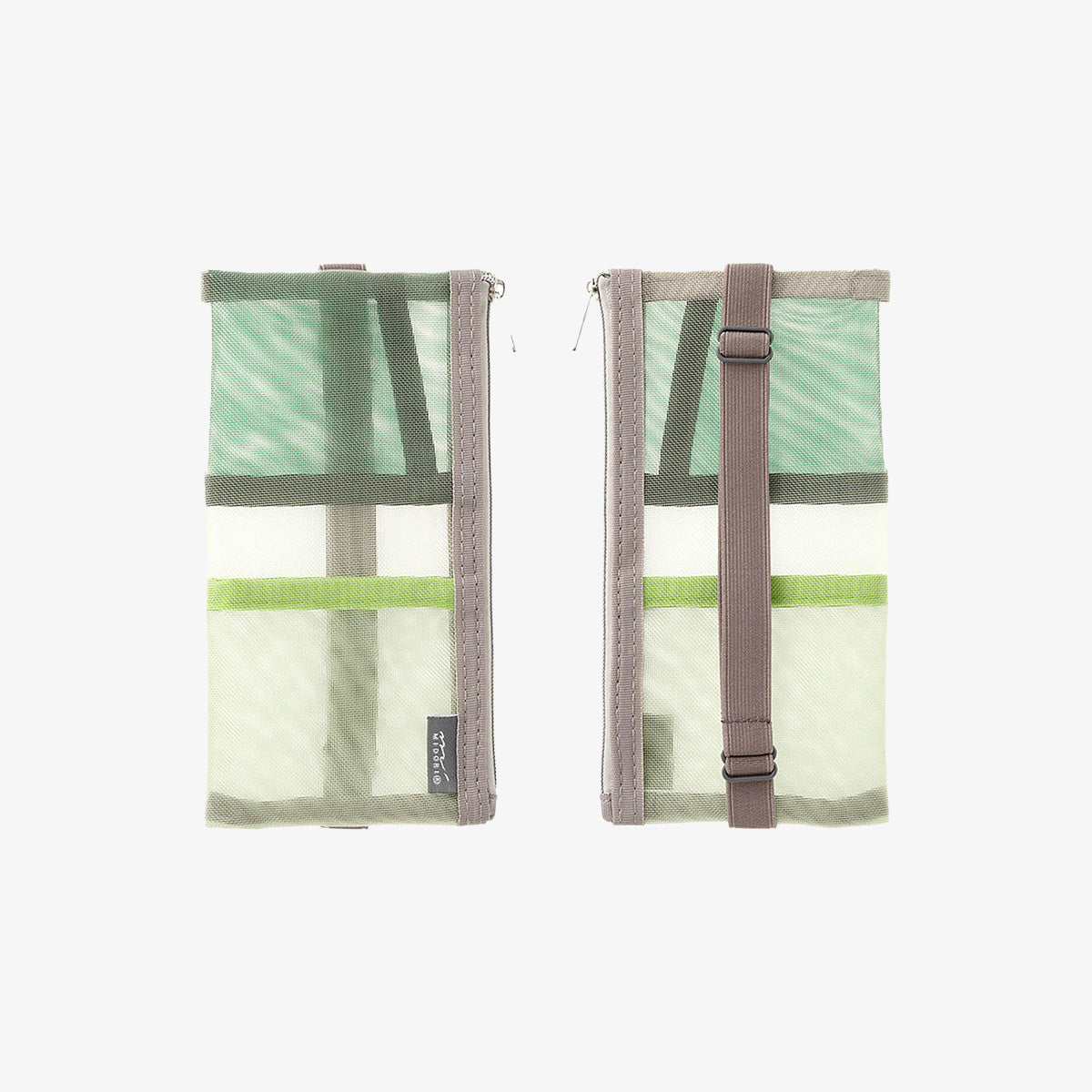 BOOK BAND PEN CASE // MESH GREEN