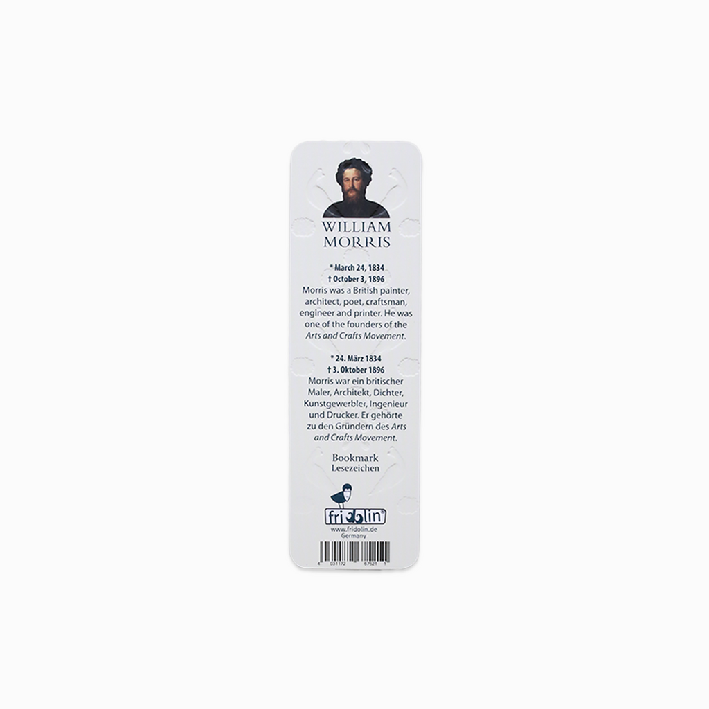 WILLIAM MORRIS BOOKMARK // BLUE GREEN