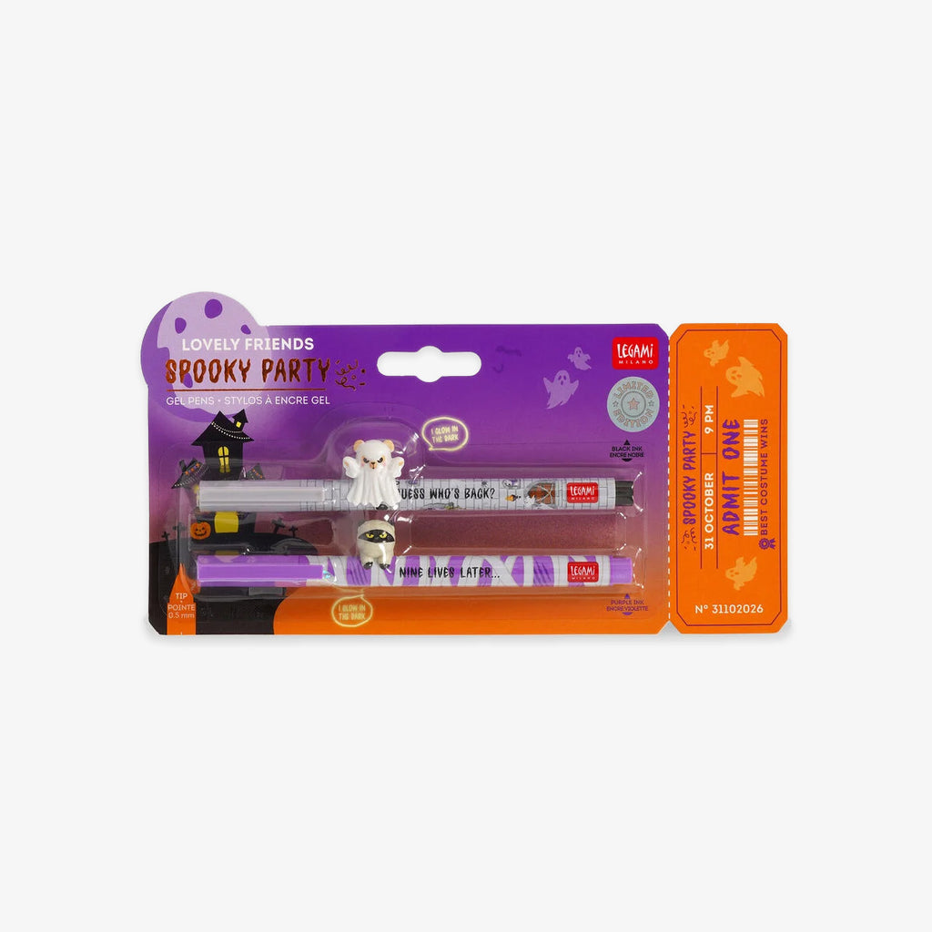 LOVELY FRIENDS GEL PEN SET // SPOOKY PARTY (LIMITED EDITION)