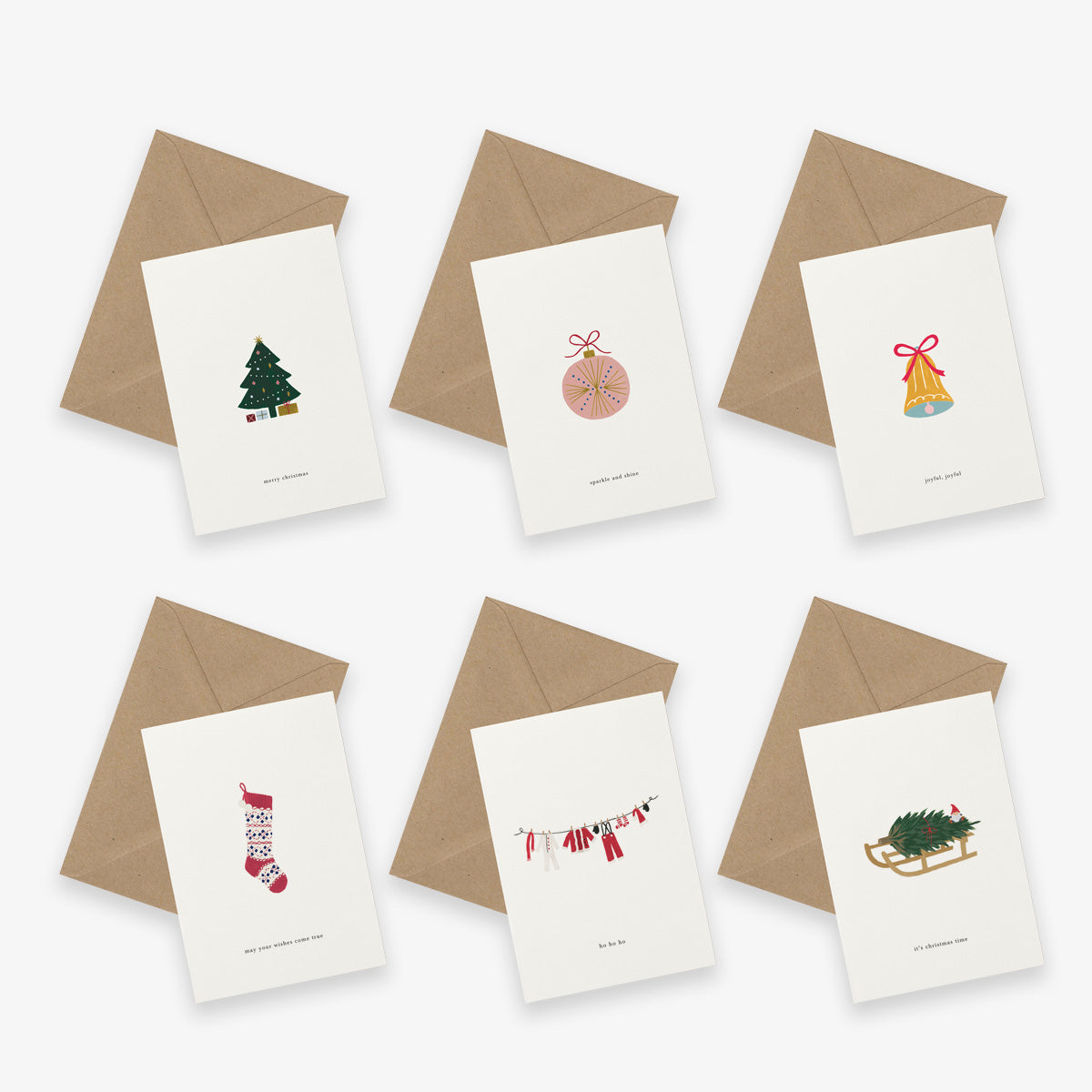 GREETING CARD SET OF 6 // CHRISTMAS II