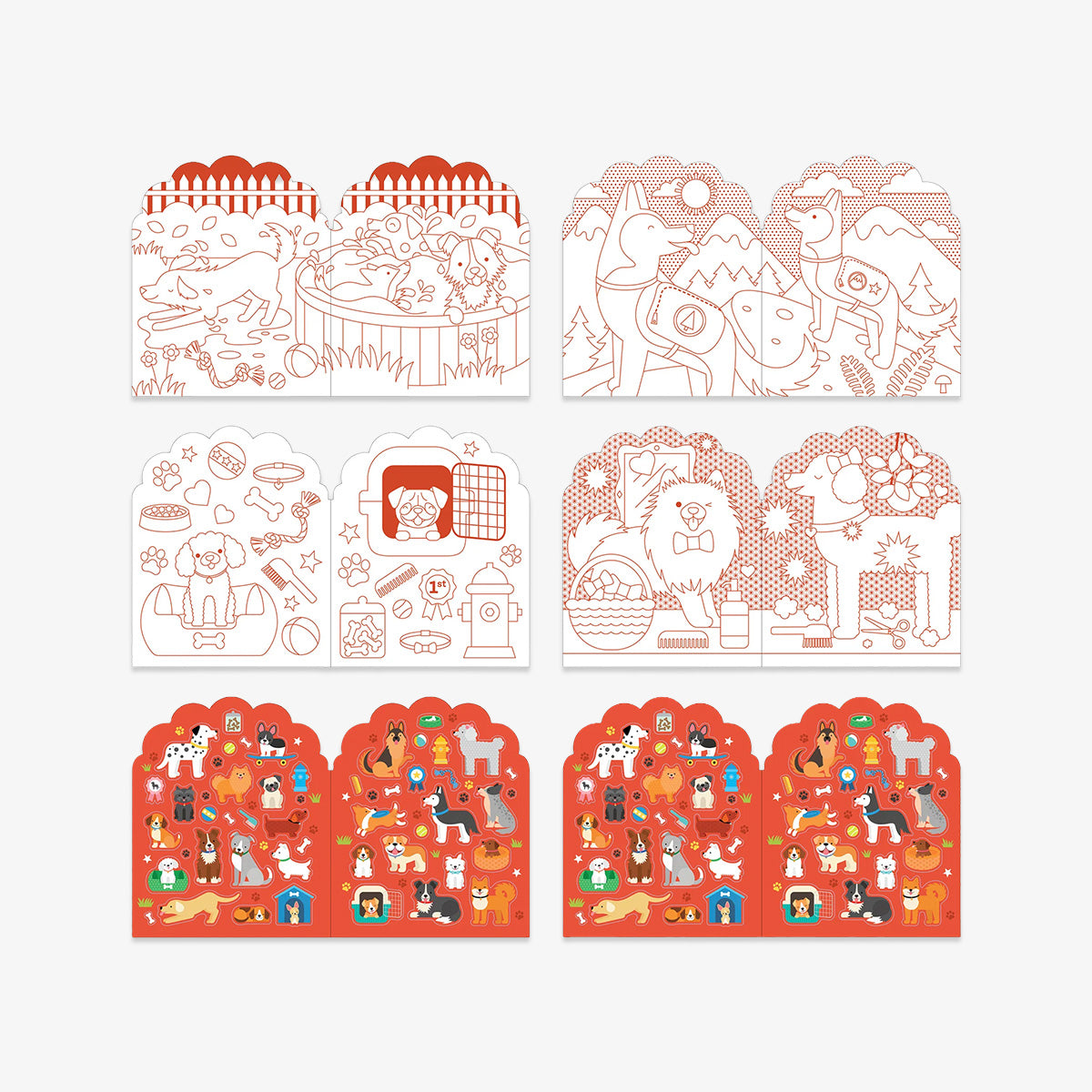 COLOURING & STICKER BOOK // DOGS