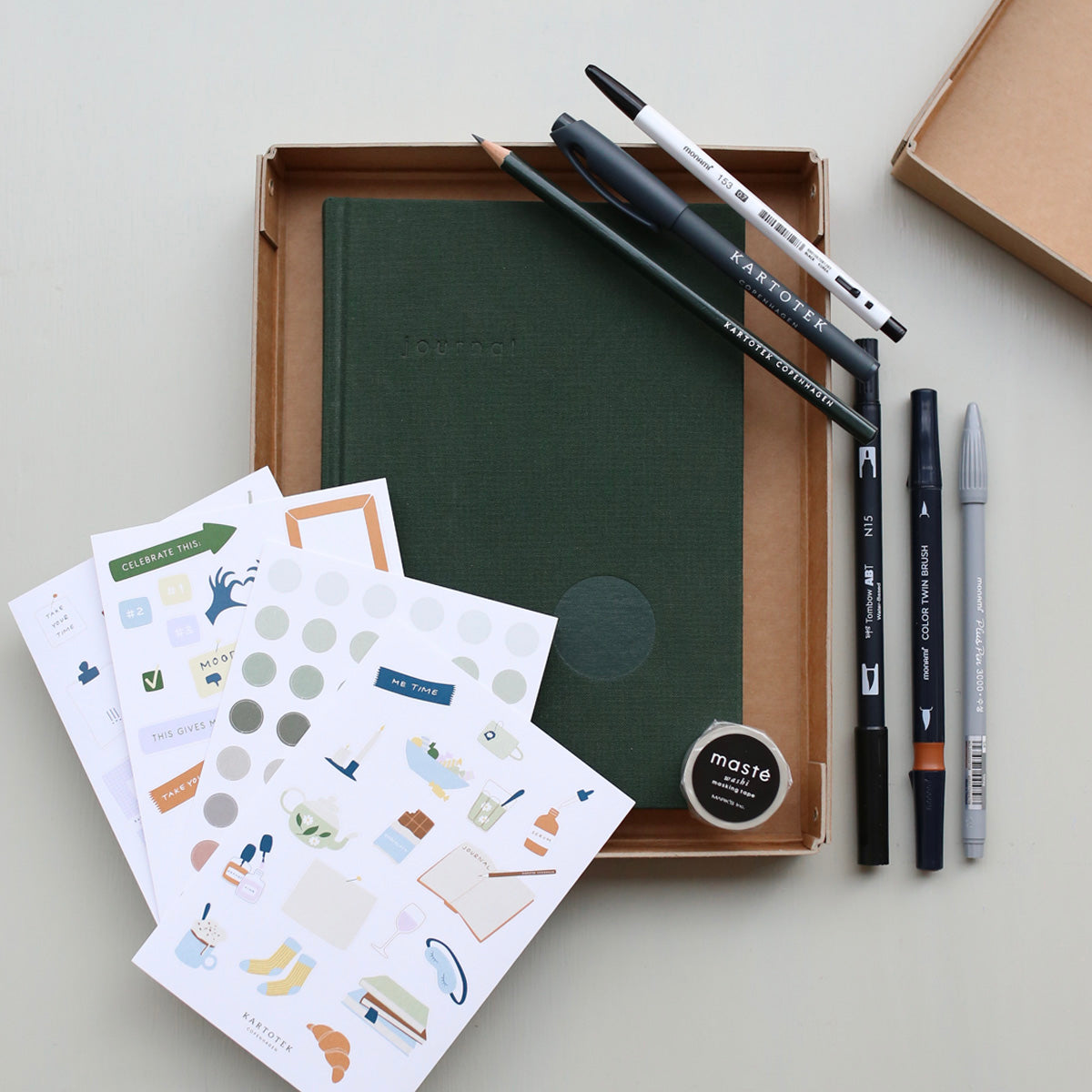 CREATIVE JOURNALING BUNDLE // GREEN