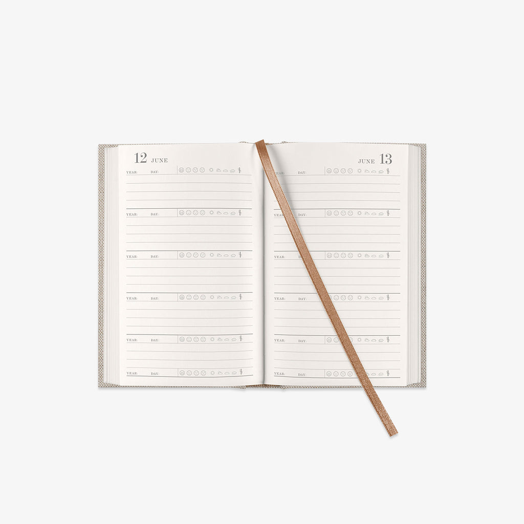 inside of a five year diary 